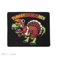 Funny Turkeysaurusrex Dinosaur In Turkey Costume Mousepad thumb 0
