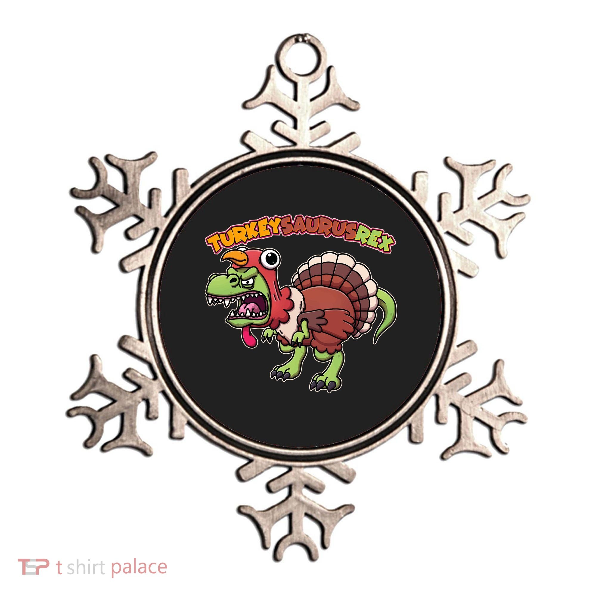 Funny Turkeysaurusrex Dinosaur In Turkey Costume Ornament