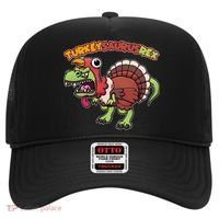 Funny Turkeysaurusrex Dinosaur In Turkey Costume Hat thumb 0
