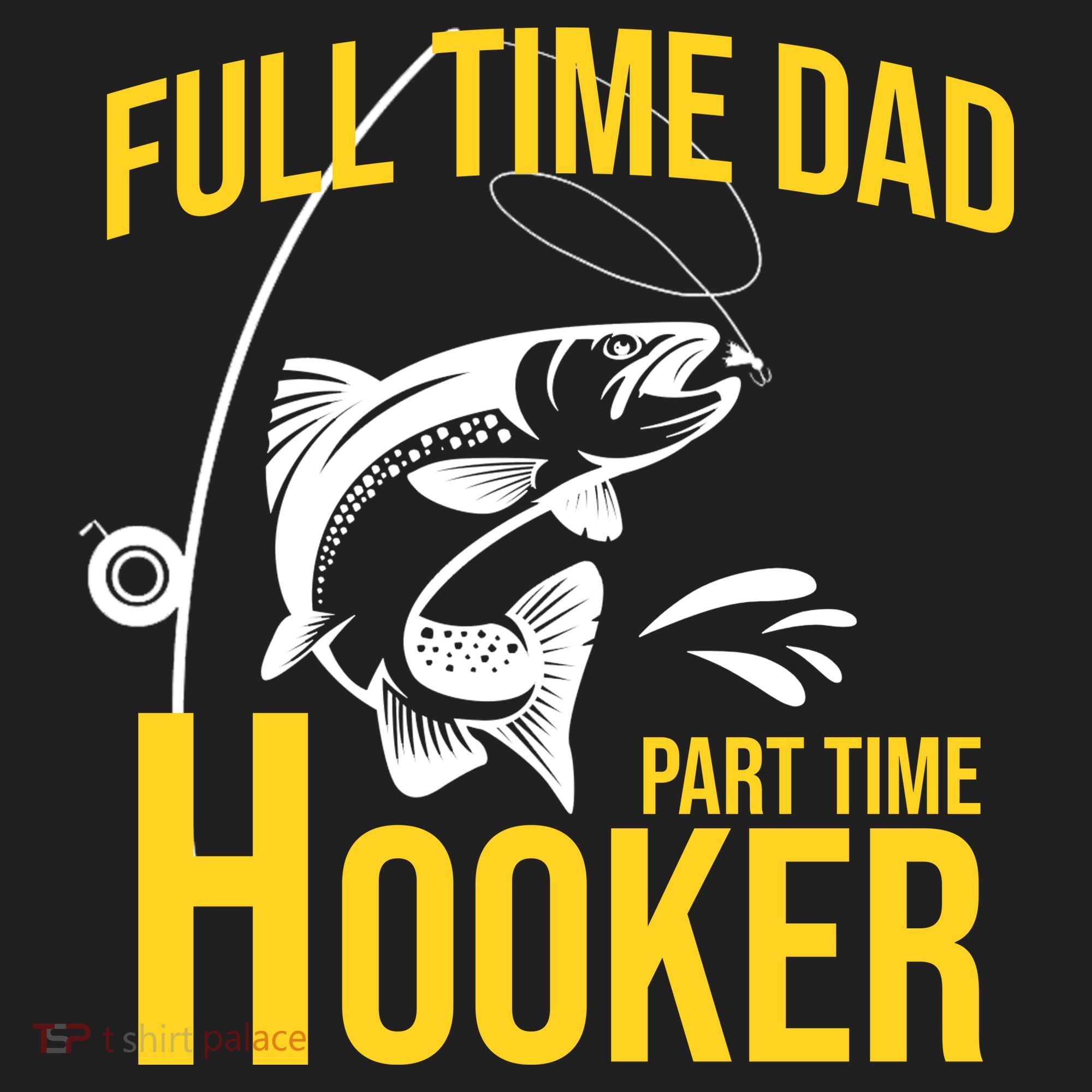 Full Time Dad Part Time Hooker Funny Fishing Gift Beanie
