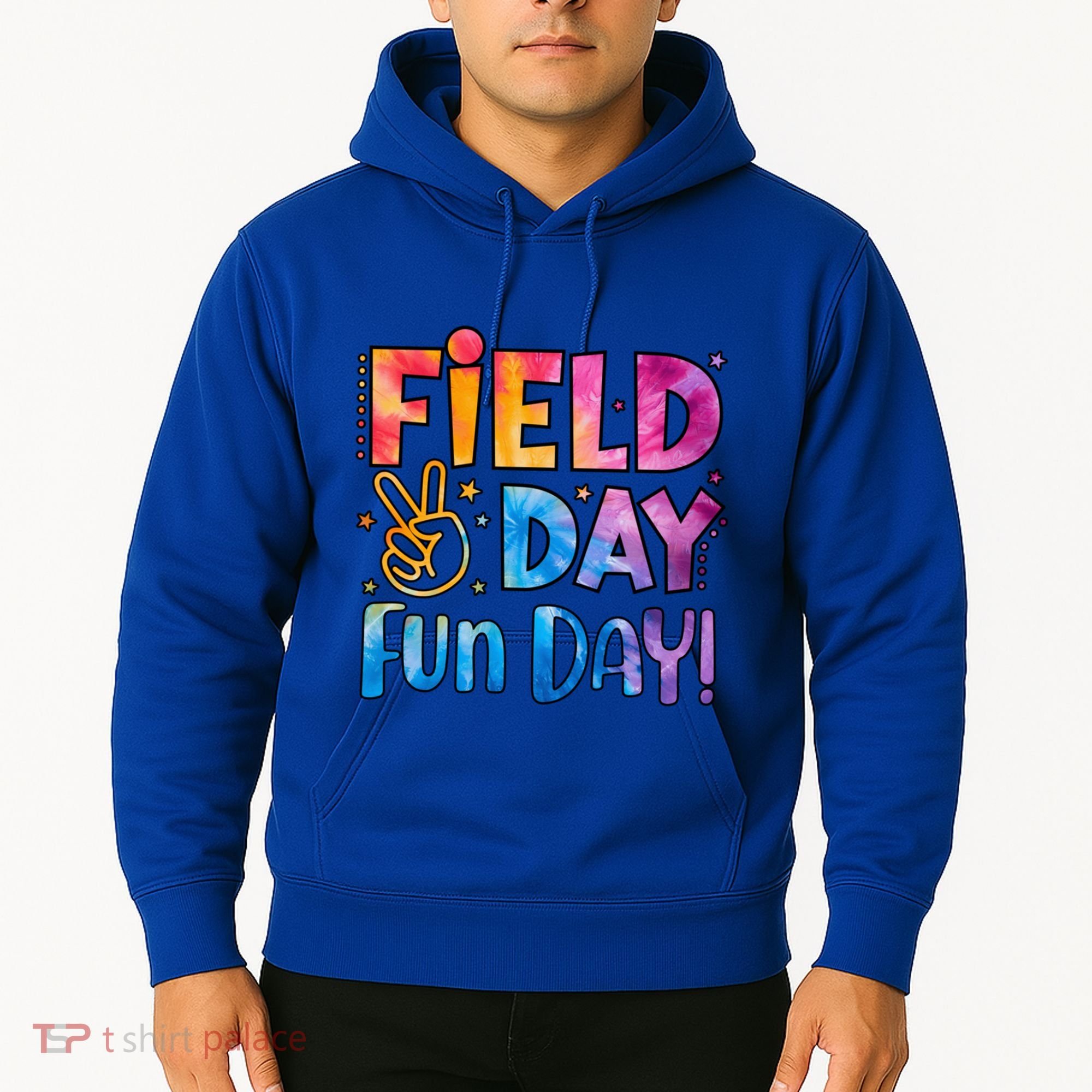Funny Tie Dye Field Day Fun Day For Teacher Field Day Meaningful Gift Hoodie