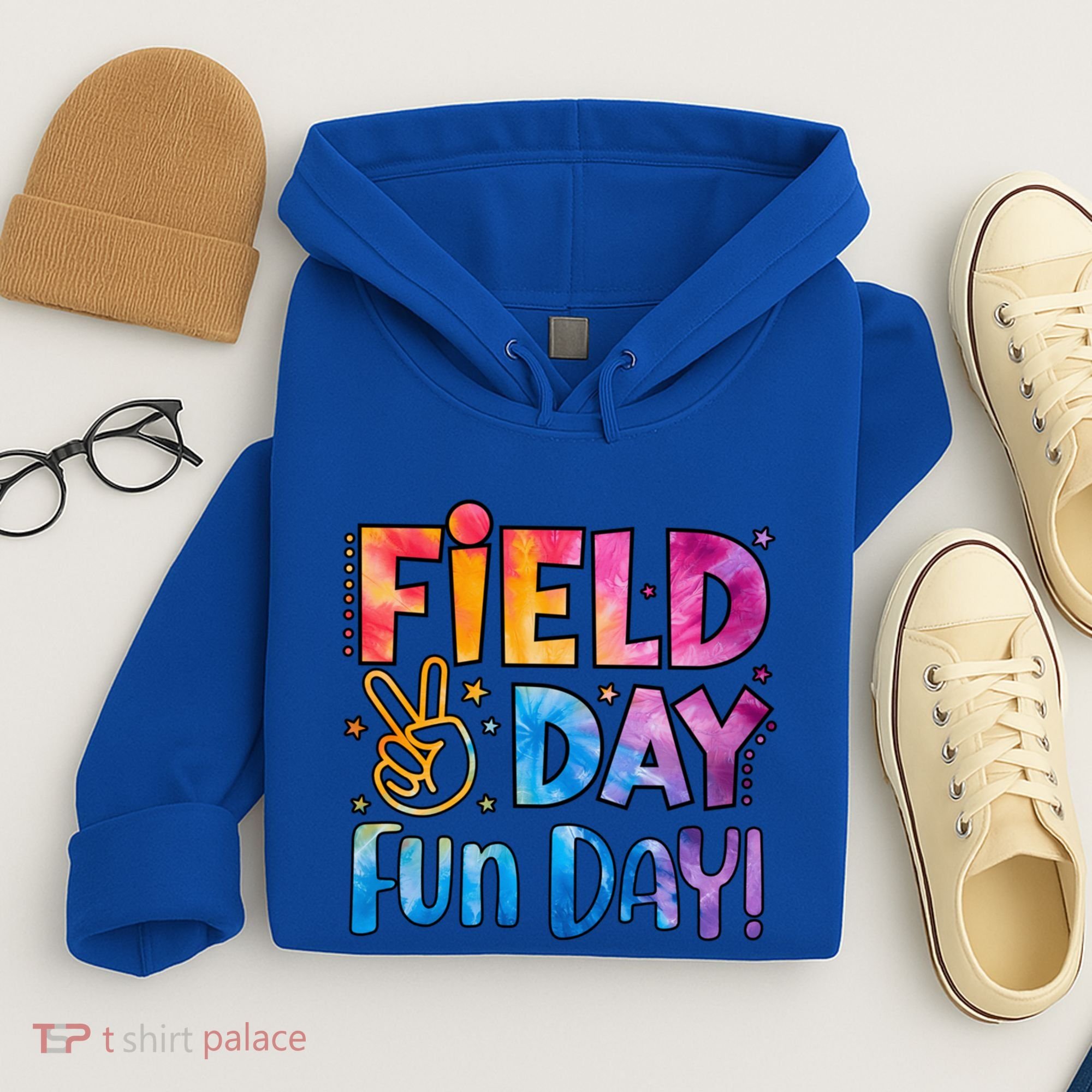 Funny Tie Dye Field Day Fun Day For Teacher Field Day Meaningful Gift Hoodie