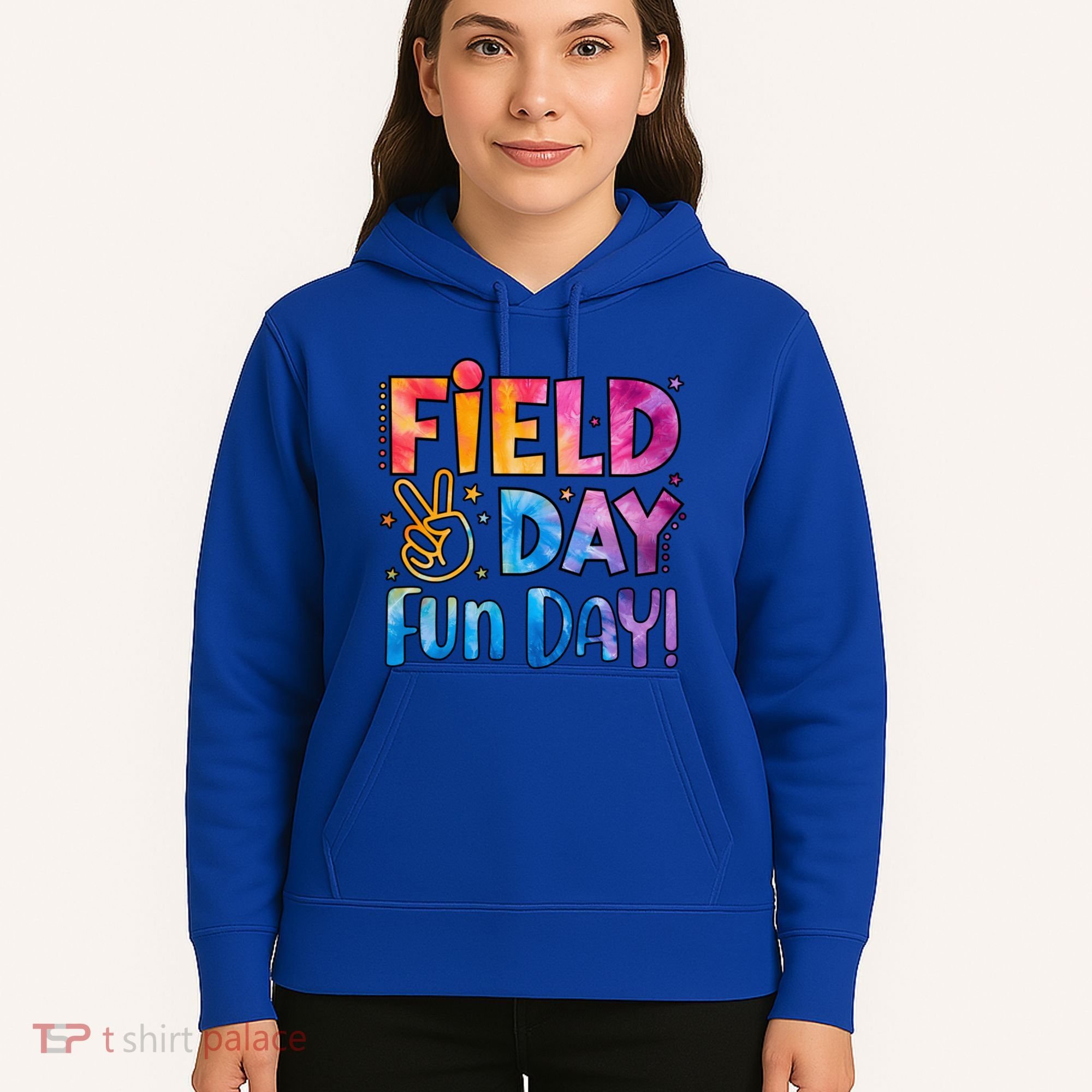 Funny Tie Dye Field Day Fun Day For Teacher Field Day Meaningful Gift Hoodie
