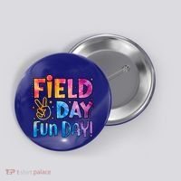Funny Tie Dye Field Day Fun Day For Teacher Field Day Meaningful Gift Button thumb 0