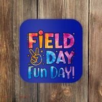 Funny Tie Dye Field Day Fun Day For Teacher Field Day Meaningful Gift Coaster thumb 0