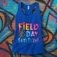 Funny Tie Dye Field Day Fun Day For Teacher Field Day Meaningful Gift Women's Tank Top thumb 3