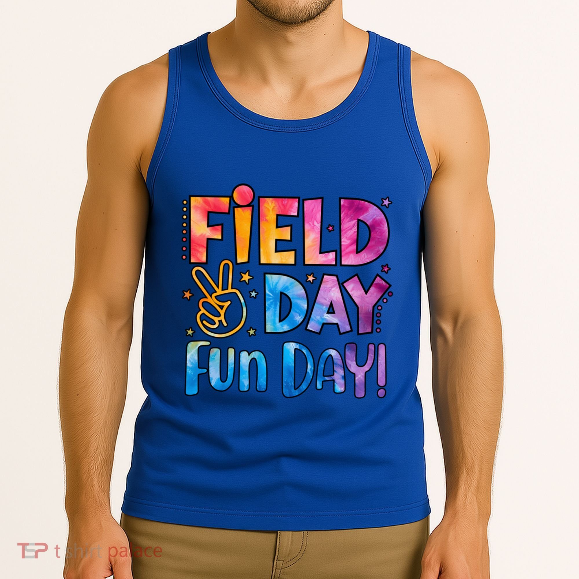 Funny Tie Dye Field Day Fun Day For Teacher Field Day Meaningful Gift Tank Top