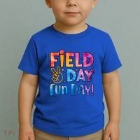Funny Tie Dye Field Day Fun Day For Teacher Field Day Meaningful Gift Toddler T-Shirt thumb 2