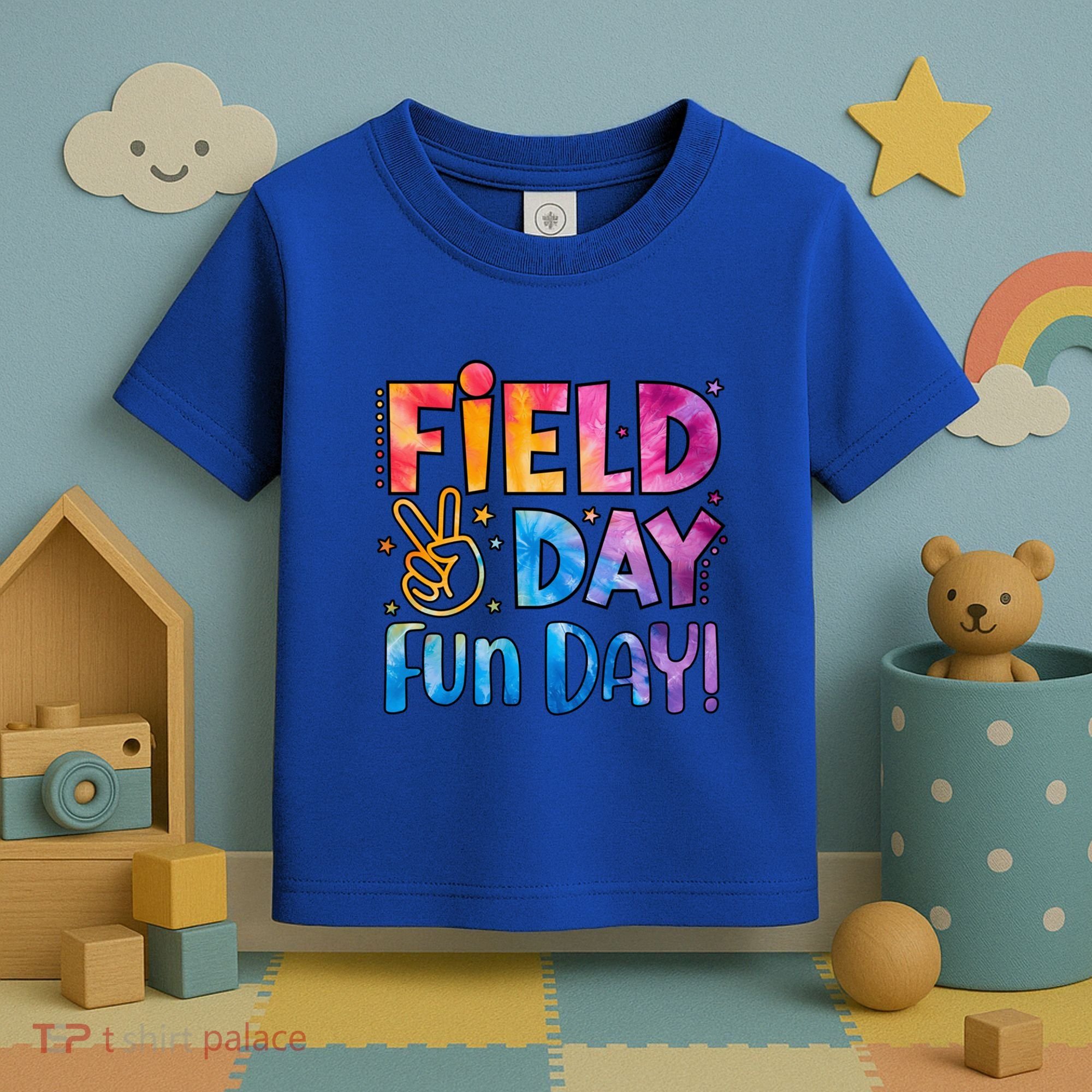 Funny Tie Dye Field Day Fun Day For Teacher Field Day Meaningful Gift Toddler T-Shirt
