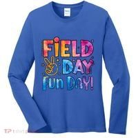 Funny Tie Dye Field Day Fun Day For Teacher Field Day Meaningful Gift Women's Long Sleeve Shirt thumb 0