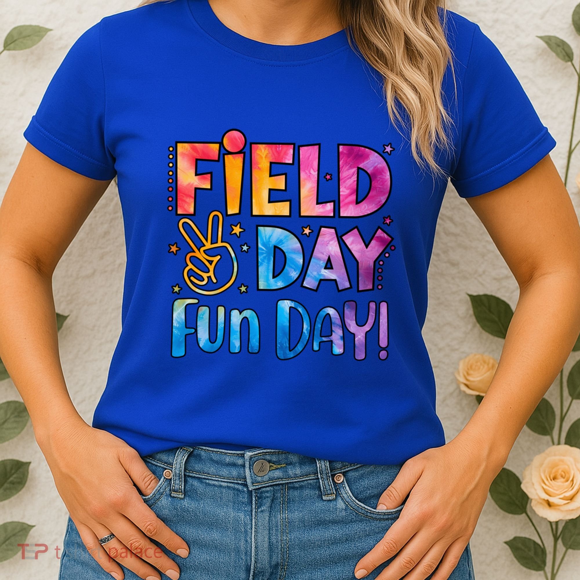 Funny Tie Dye Field Day Fun Day For Teacher Field Day Meaningful Gift Women's T-Shirt