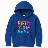 Funny Tie Dye Field Day Fun Day For Teacher Field Day Meaningful Gift Kids Hoodie thumb 0