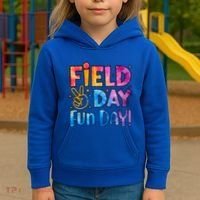Funny Tie Dye Field Day Fun Day For Teacher Field Day Meaningful Gift Kids Hoodie thumb 3