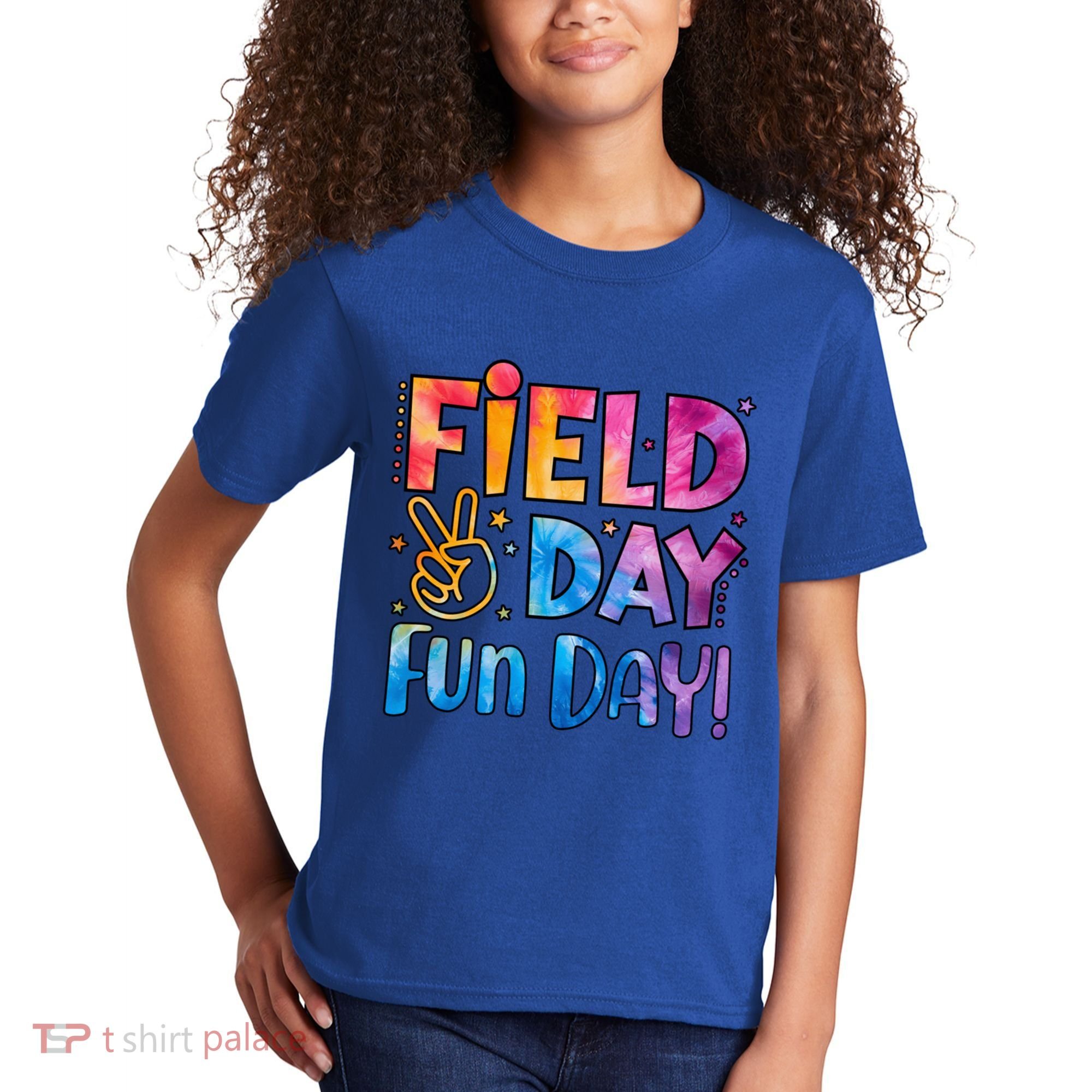 Funny Tie Dye Field Day Fun Day For Teacher Field Day Meaningful Gift Kids T-Shirt