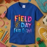 Funny Tie Dye Field Day Fun Day For Teacher Field Day Meaningful Gift Kids T-Shirt thumb 3