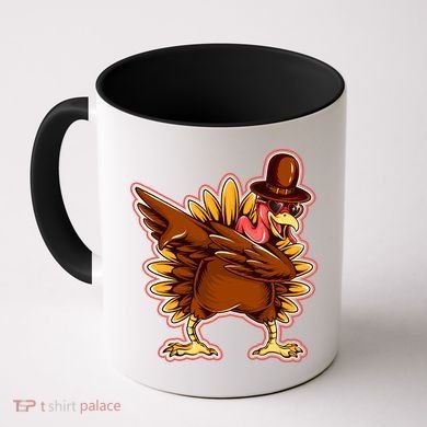 Funny Thanksgiving Dabbing Turkey Coffee Mug