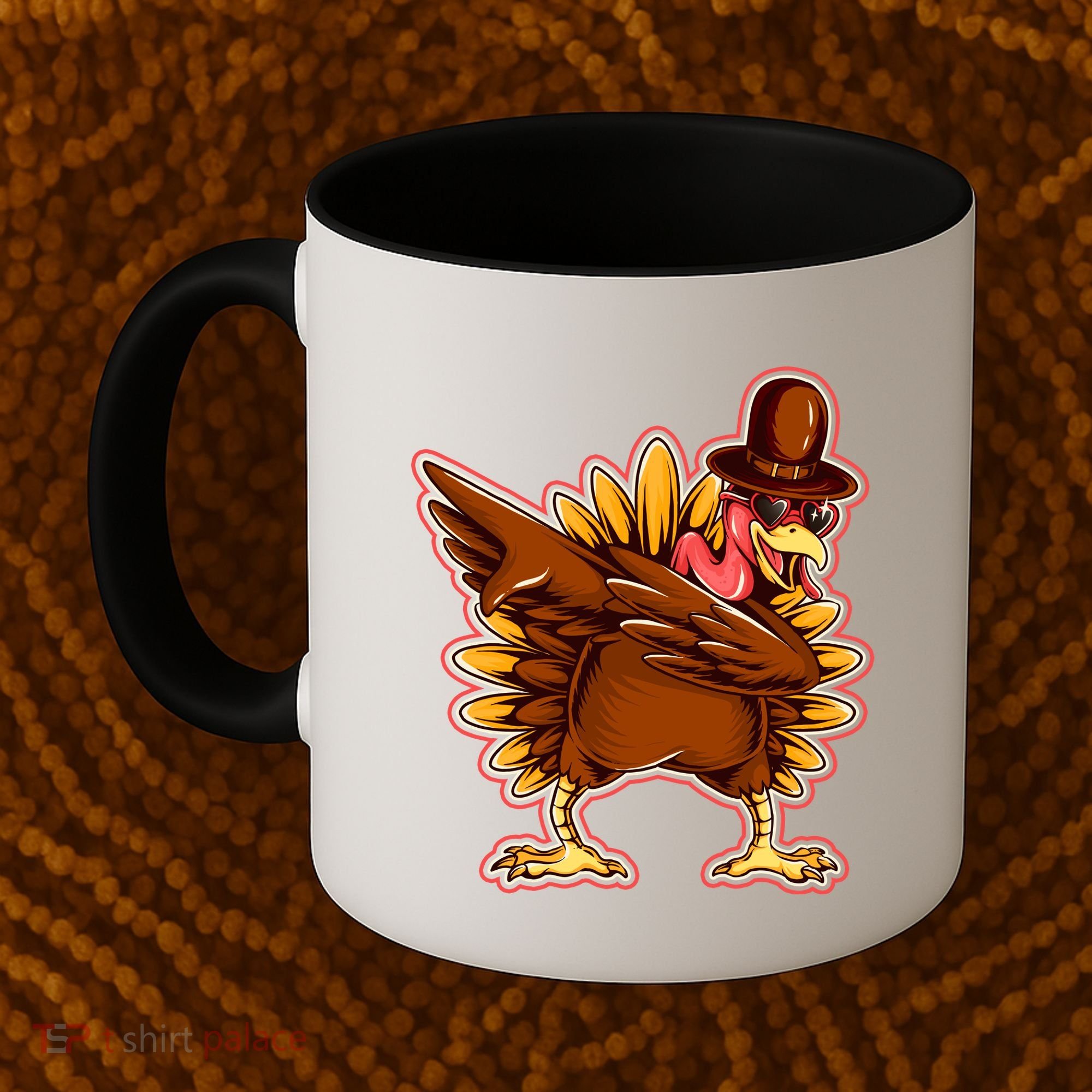 Funny Thanksgiving Dabbing Turkey Coffee Mug