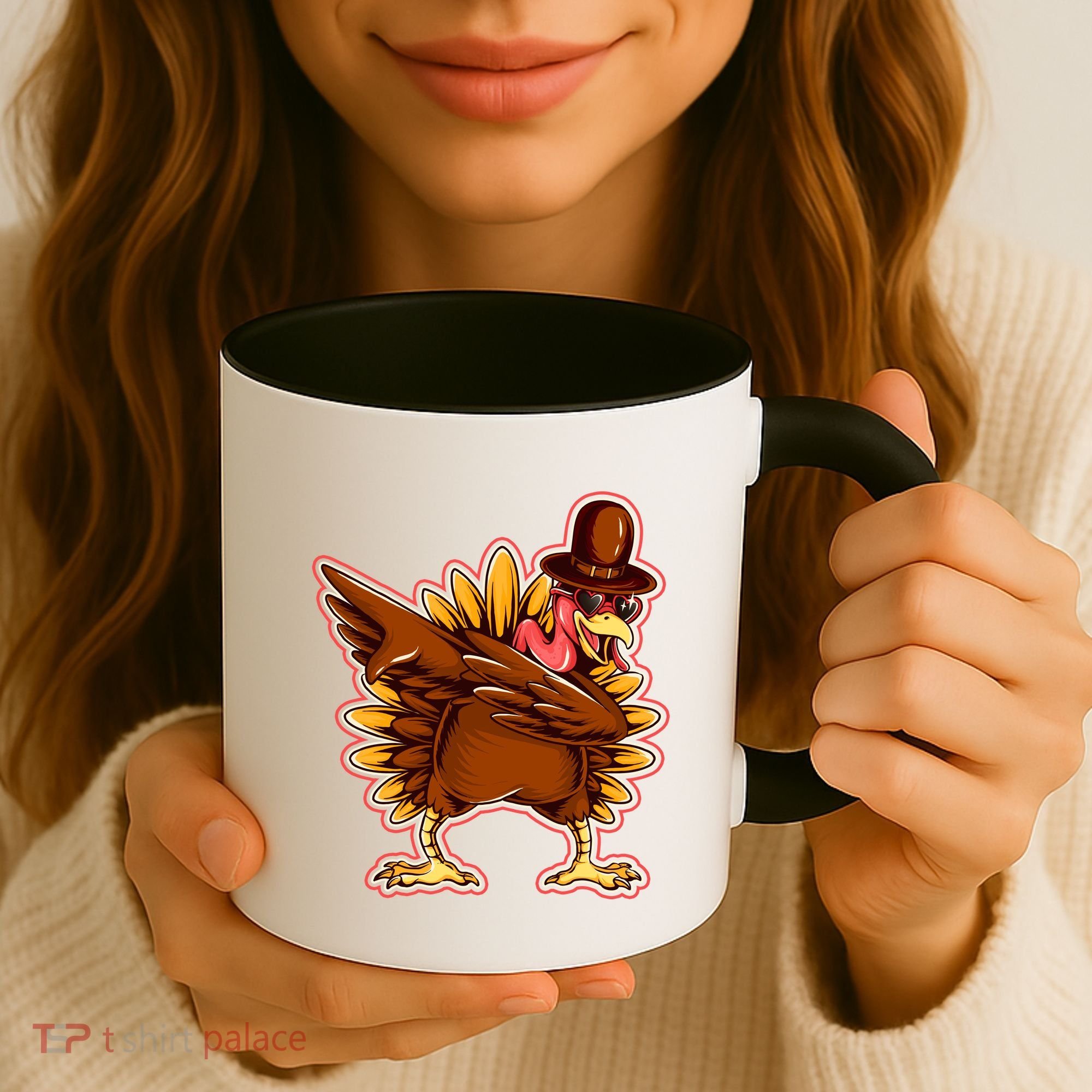 Funny Thanksgiving Dabbing Turkey Coffee Mug