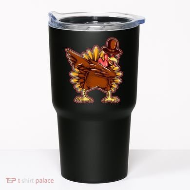 Funny Thanksgiving Dabbing Turkey Tumbler