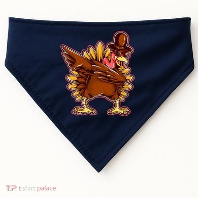 Funny Thanksgiving Dabbing Turkey USA-Made Doggie Bandana