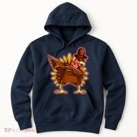 Funny Thanksgiving Dabbing Turkey Hoodie thumb 0
