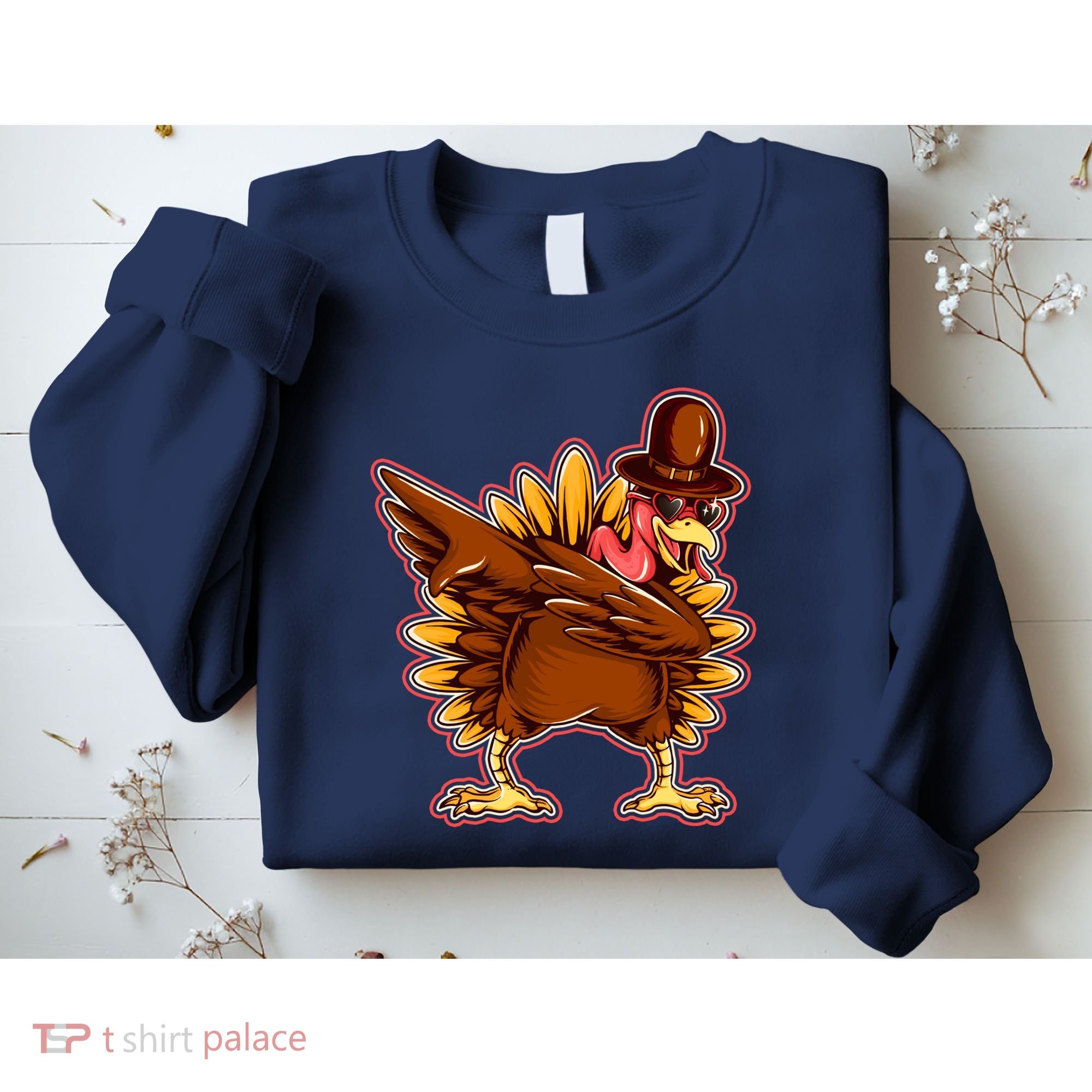 Funny Thanksgiving Dabbing Turkey Sweatshirt