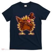 Funny Thanksgiving Dabbing Turkey T-Shirt thumb 0
