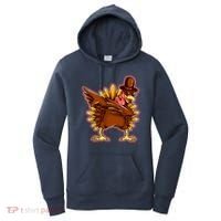 Funny Thanksgiving Dabbing Turkey Women's Hoodie thumb 0