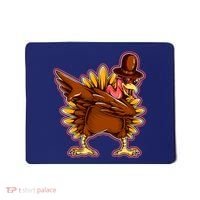 Funny Thanksgiving Dabbing Turkey Mousepad thumb 0