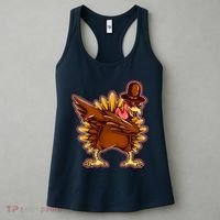 Funny Thanksgiving Dabbing Turkey Women's Tank Top thumb 3