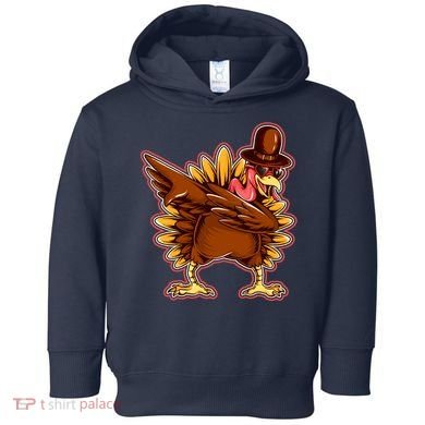 Funny Thanksgiving Dabbing Turkey Toddler Hoodie