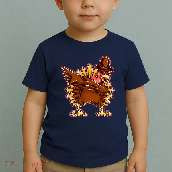 Funny Thanksgiving Dabbing Turkey Toddler T-Shirt