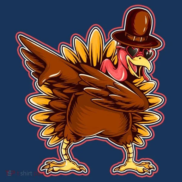 Funny Thanksgiving Dabbing Turkey Toddler T-Shirt