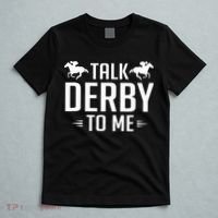Funny Talk Derby To Me Horse Racing T-Shirt thumb 5