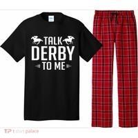 Funny Talk Derby To Me Horse Racing Pajama Set thumb 0