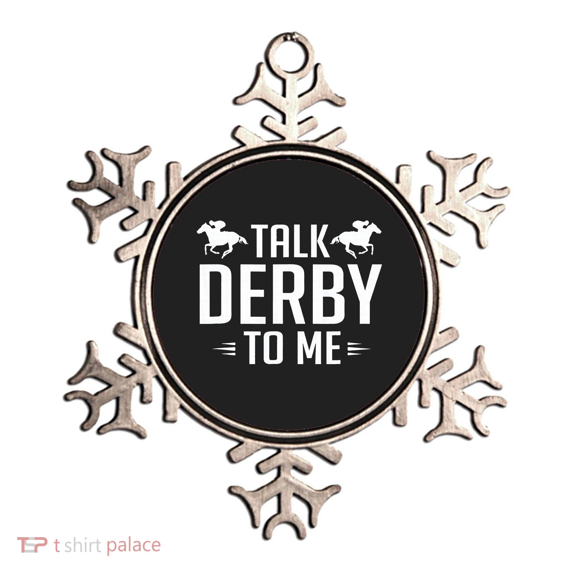Funny Talk Derby To Me Horse Racing Ornament