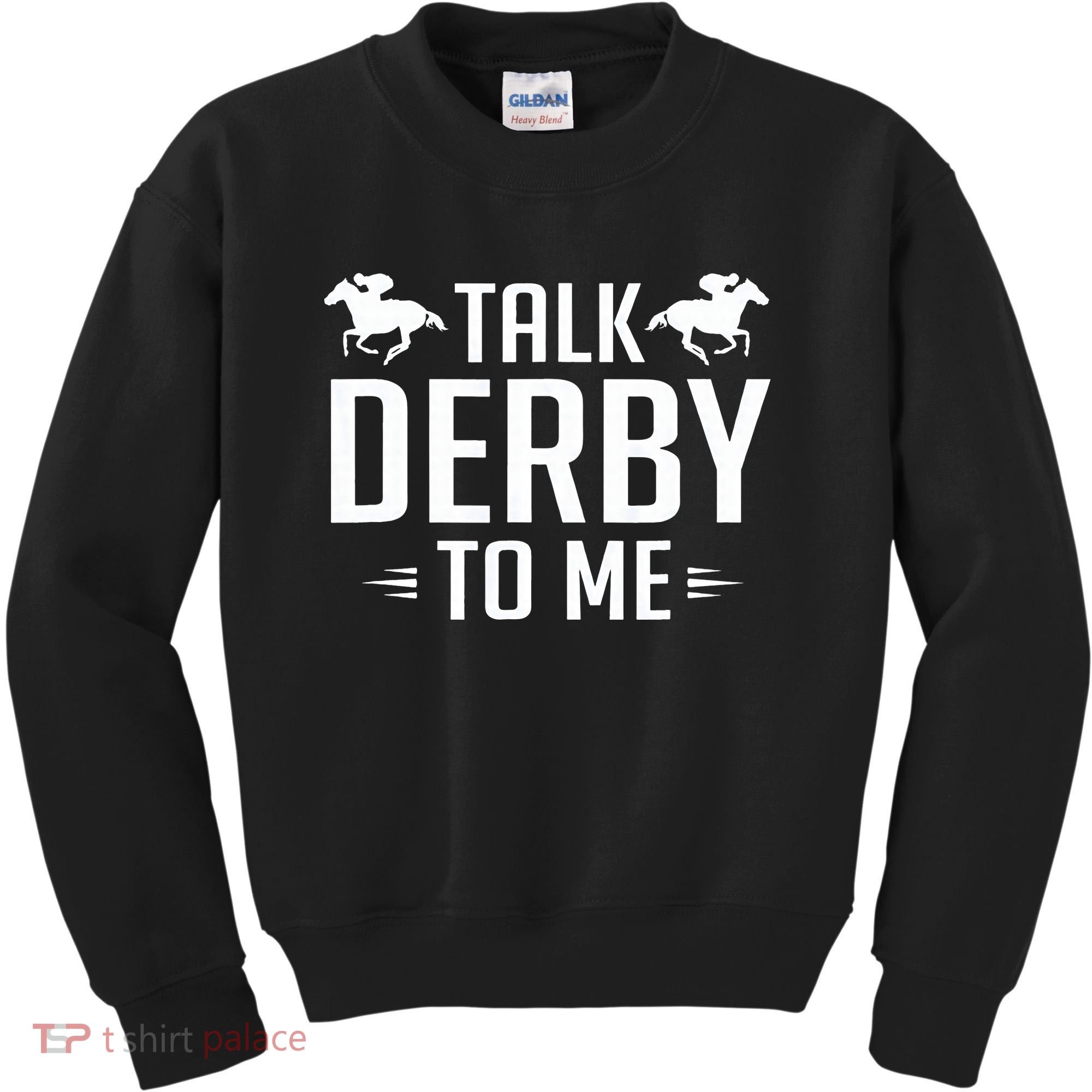 Funny Talk Derby To Me Horse Racing Kids Sweatshirt
