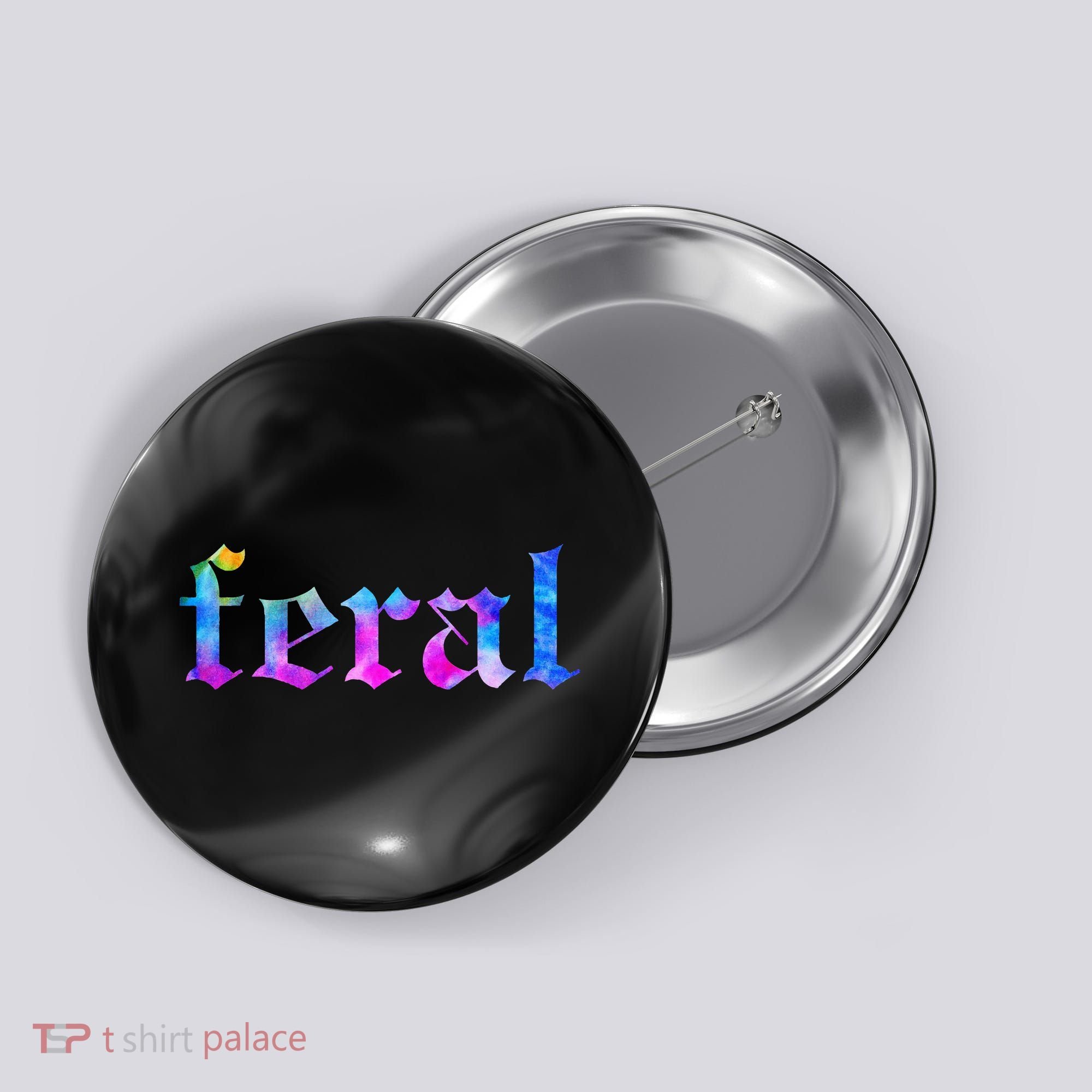 Feral Tie Dye Button