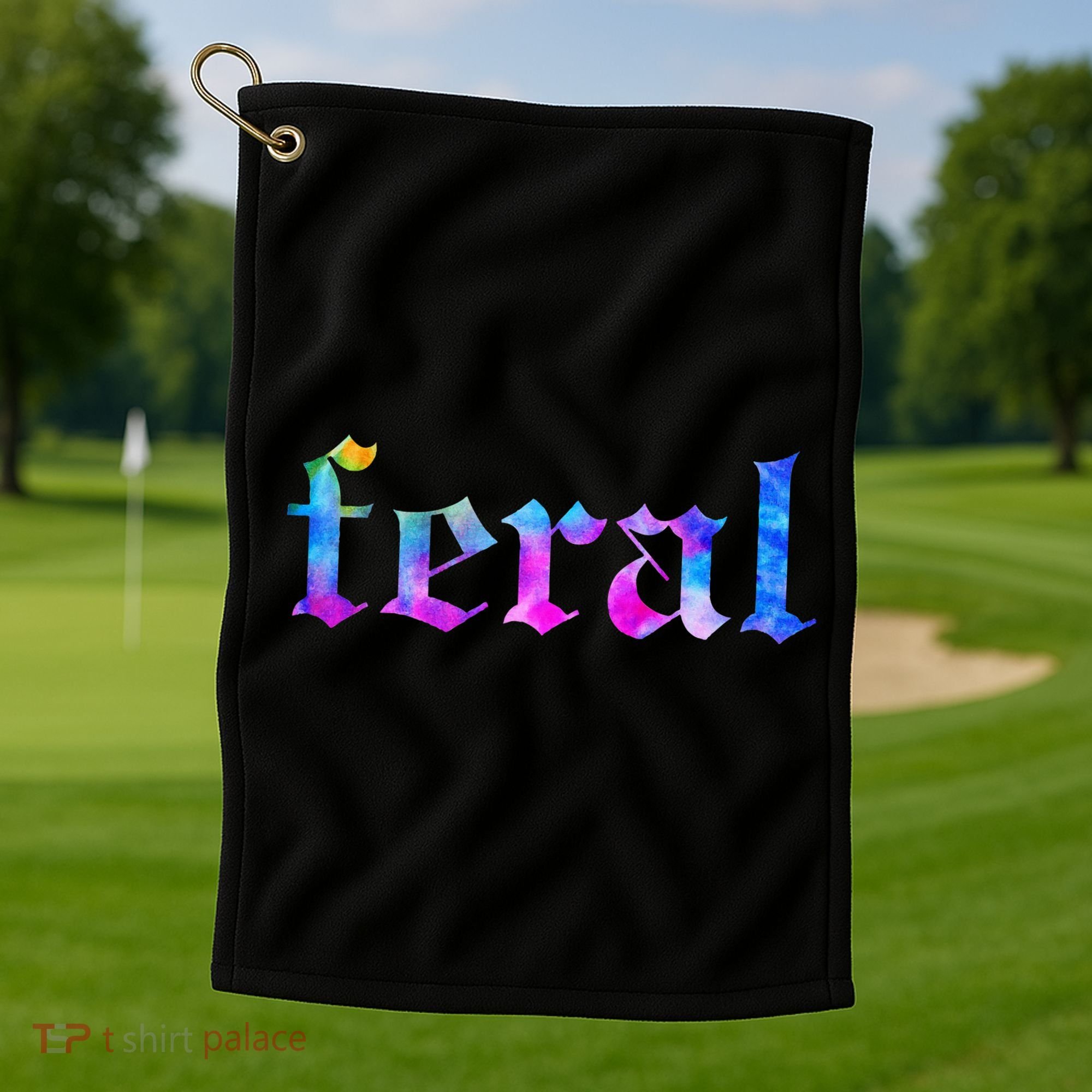 Feral Tie Dye Golf Towel