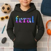 Feral Tie Dye Kids Hoodie thumb 2