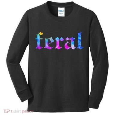 Feral Tie Dye Kids Long Sleeve Shirt