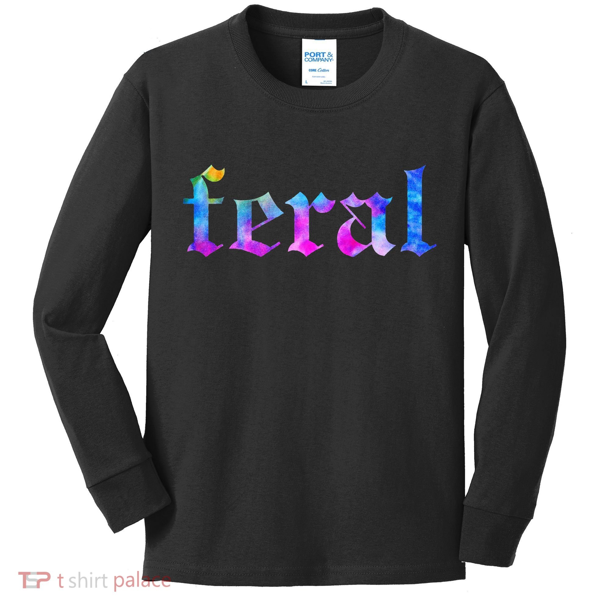 Feral Tie Dye Kids Long Sleeve Shirt