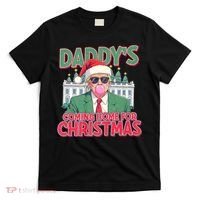 Funny Trump Daddys Home For Christmas 45 47 Trump Won Again T-Shirt thumb 0