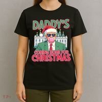 Funny Trump Daddys Home For Christmas 45 47 Trump Won Again T-Shirt thumb 4