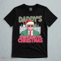 Funny Trump Daddys Home For Christmas 45 47 Trump Won Again T-Shirt thumb 5