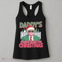 Funny Trump Daddys Home For Christmas 45 47 Trump Won Again Women's Tank Top thumb 3