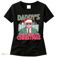 Funny Trump Daddys Home For Christmas 45 47 Trump Won Again Women's T-Shirt thumb 0