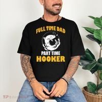 Full Time Dad Part Time Hooker Pond Saltwater Freshwater Gift Comfort Colors T-Shirt thumb 3