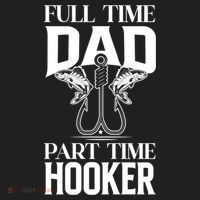 Full Time Dad Part Time Hooker Funny Fishing Dad Cool Gift Beanie thumb 2