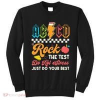 Funny Test Day Abcd Pen Rock The Test Motivational Students Sweatshirt thumb 0